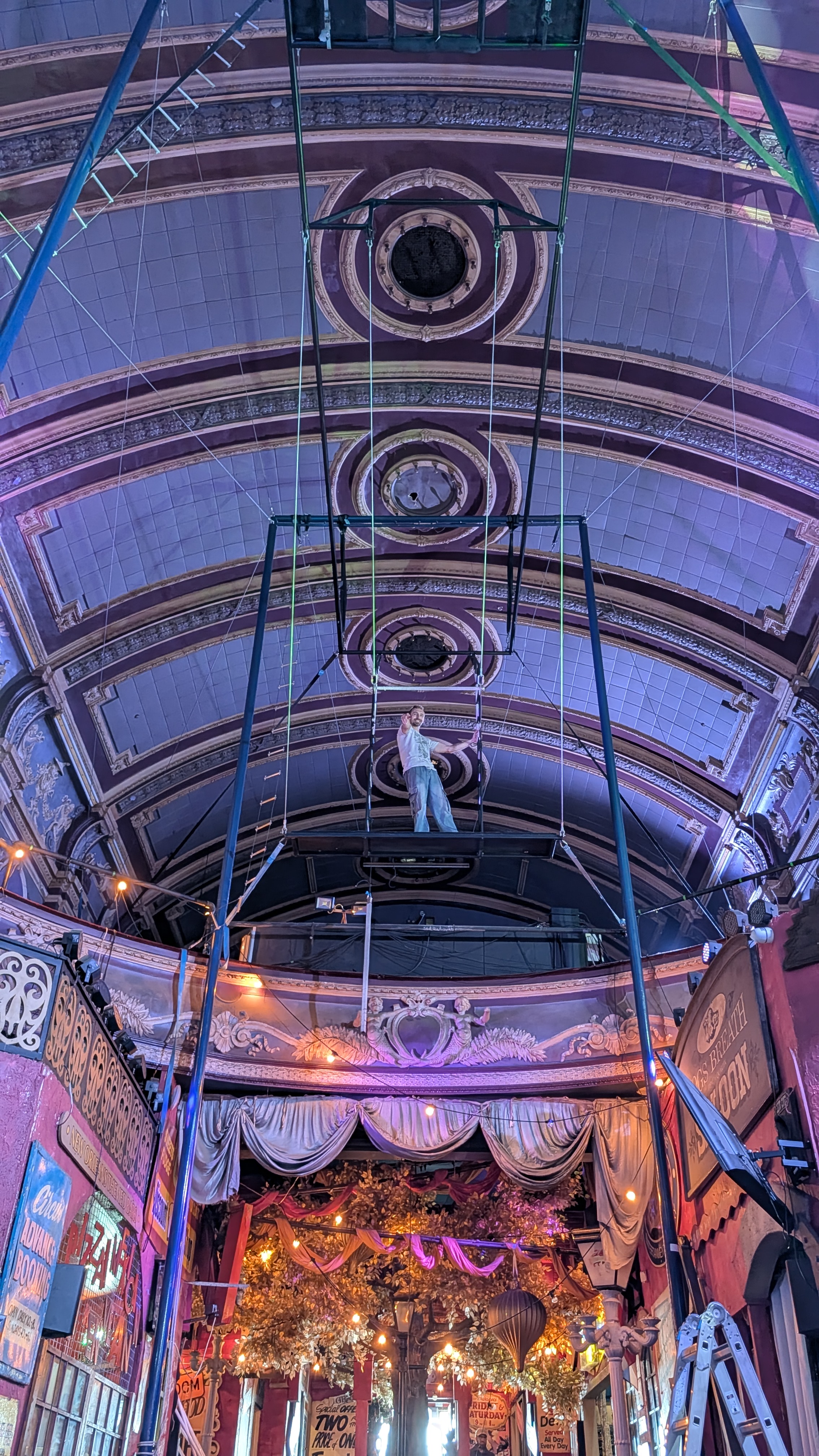 View without the net from the floor