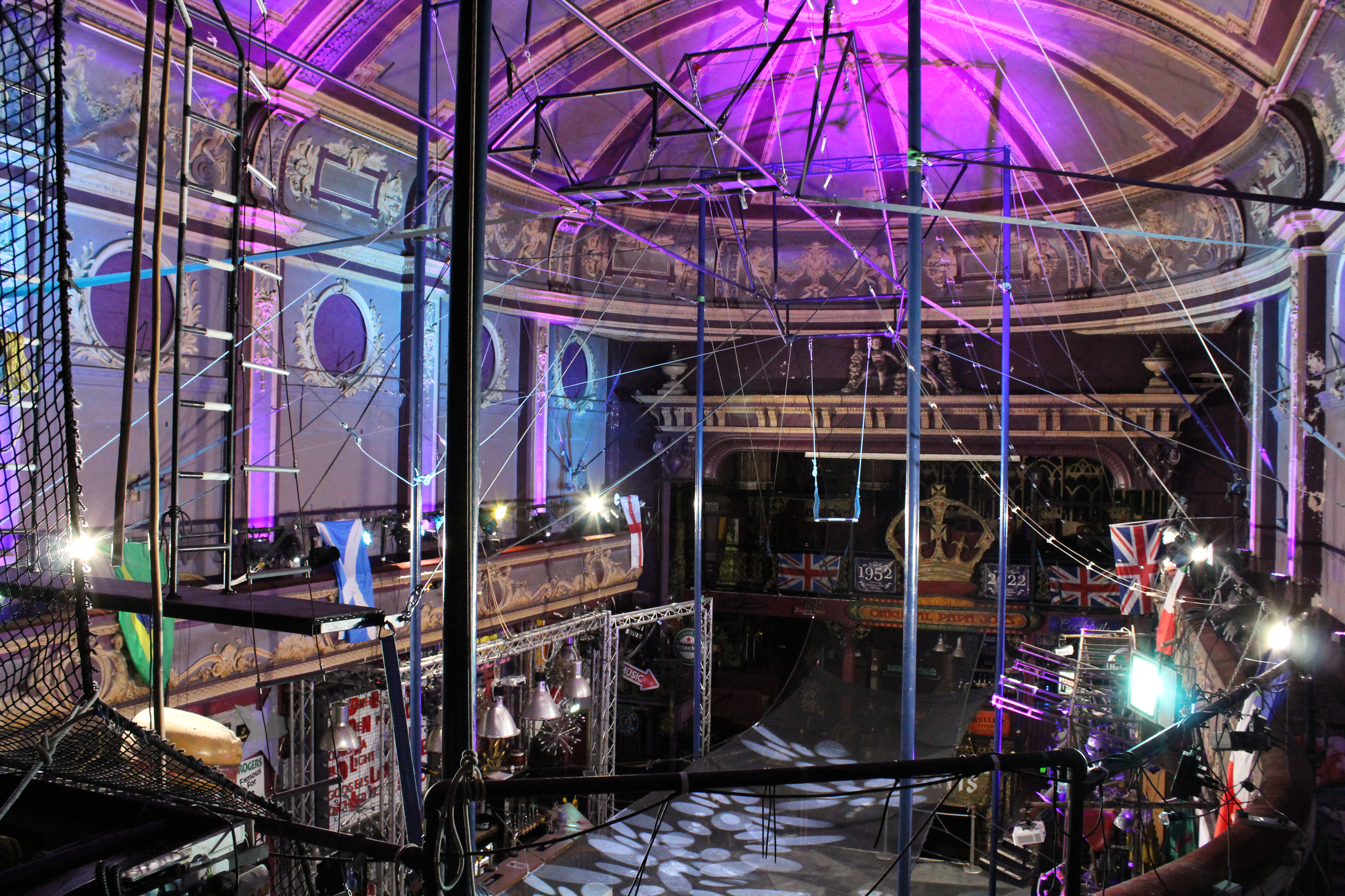 View of the training space from the balcony